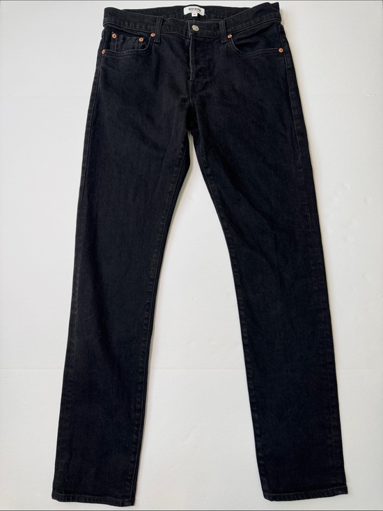 Buck Mason Other - BUCK MASON Selvedge Slim Fit Black Jeans Button Fly Classic Stretch Men's 33